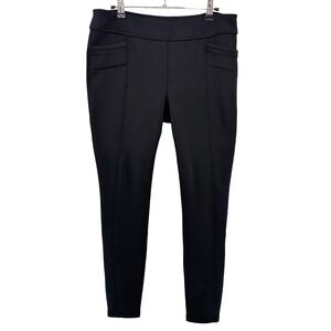 ATHLETA Fleece Lined Thick Athletic Leggings • Large • black, minimalist, cozy